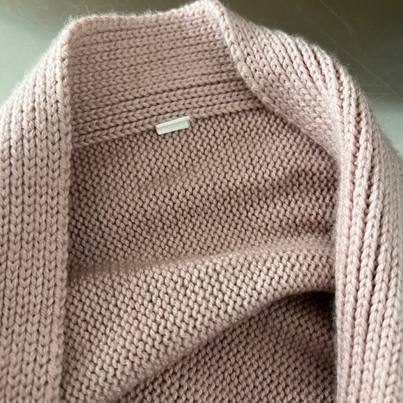 LULULEMON Wrap It Up Sweater Womens XS Pink Merino Wool Cardigan Athletic - Picture 14 of 16